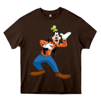 Chocolate Brown goofy Heavy Core Tee - linhVisuals