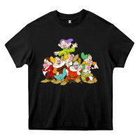 Black grumpy dopey dwarf Heavy Core Tee - linhVisuals