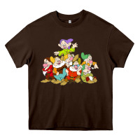 Chocolate Brown grumpy dopey dwarf Heavy Core Tee - linhVisuals