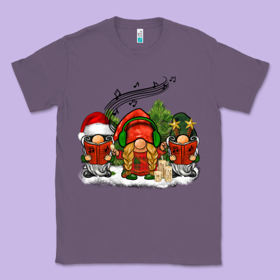 Christmas Choir Gnomes Classic Tee Designed By Barkaloodesign