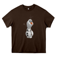 Chocolate Brown olaf Heavy Core Tee - linhVisuals