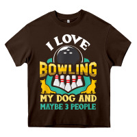 Chocolate Brown bowling shirt funny dog lover quote bowler gift t shirt Heavy Core Tee - linhVisuals