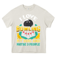 Cream bowling shirt funny dog lover quote bowler gift t shirt Heavy Core Tee - linhVisuals