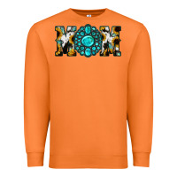 Carrot Sunflower Cowhide Turquoise Gemstone Mom Premium Sweatshirt - Jasminsmagicworld