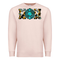 Pale Pink Sunflower Cowhide Turquoise Gemstone Mom Premium Sweatshirt - Jasminsmagicworld