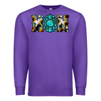 Purple Sunflower Cowhide Turquoise Gemstone Mom Premium Sweatshirt - Jasminsmagicworld