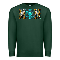 Sports Green Sunflower Cowhide Turquoise Gemstone Mom Premium Sweatshirt - Jasminsmagicworld