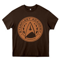 Chocolate Brown star fleet academy dropout stars trekie trek geek Heavy Core Tee - linhVisuals