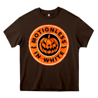 Chocolate Brown motionless in white hellowen Heavy Core Tee - linhVisuals