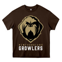 Chocolate Brown #newfoundland growlers Heavy Core Tee - linhVisuals