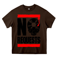 Chocolate Brown no requests dj turntable vinyl record Heavy Core Tee - linhVisuals
