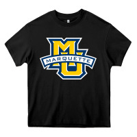 Black marquette Heavy Core Tee - linhVisuals