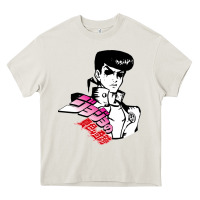 Cream josuke very bizarre Heavy Core Tee - linhVisuals