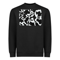 Black distressed black glitter cowhide pattern Heavyweight Sweatshirt - RanaPortraitStore