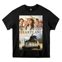 Black heartland for men and women Heavy Core Tee - linhVisuals