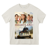 Cream heartland for men and women Heavy Core Tee - linhVisuals