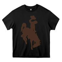 Black wyoming athletics Heavy Core Tee - linhVisuals
