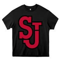 Black st. john's red Heavy Core Tee - linhVisuals