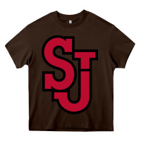 Chocolate Brown st. john's red Heavy Core Tee - linhVisuals