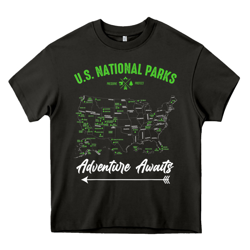 National Parks Adventure Lover Camping Hiking Camper Fan T Shirt Heavy Core Tee by linhVisuals | Teevron