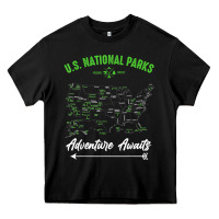 Black national parks adventure lover camping hiking camper fan t shirt Heavy Core Tee - linhVisuals