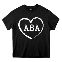 Black aba therapy gift for behavior analyst  womens aba premium t shirt Heavy Core Tee - linhVisuals