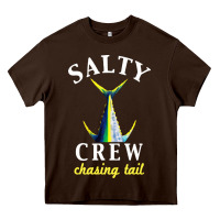 Chocolate Brown salty crew Heavy Core Tee - linhVisuals