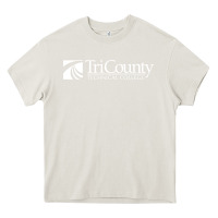 Cream tri county technical center Heavy Core Tee - linhVisuals