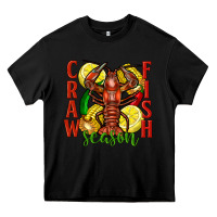 Black Crawfish season Heavy Core Tee - FaDigitalArtStudio