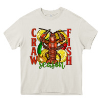 Cream Crawfish season Heavy Core Tee - FaDigitalArtStudio