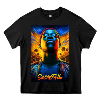 Black snowfall fx tv show Heavy Core Tee - linhVisuals