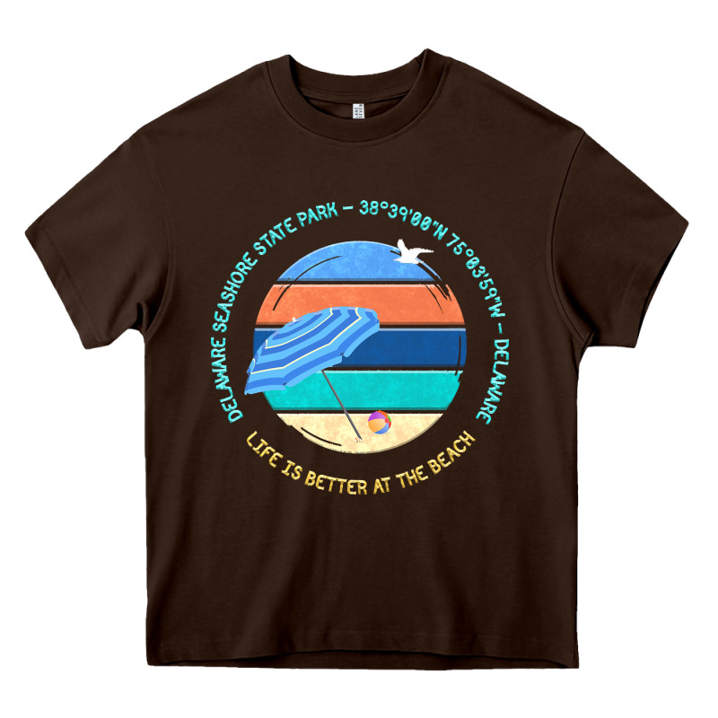 Delaware Seashore State Park T  Shirt Delaware Seashore State Park, De Heavy Core Tee by linhVisuals | Teevron