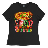 Black Food Is My Valentine Ladies Tee - CowhideDigitalArt