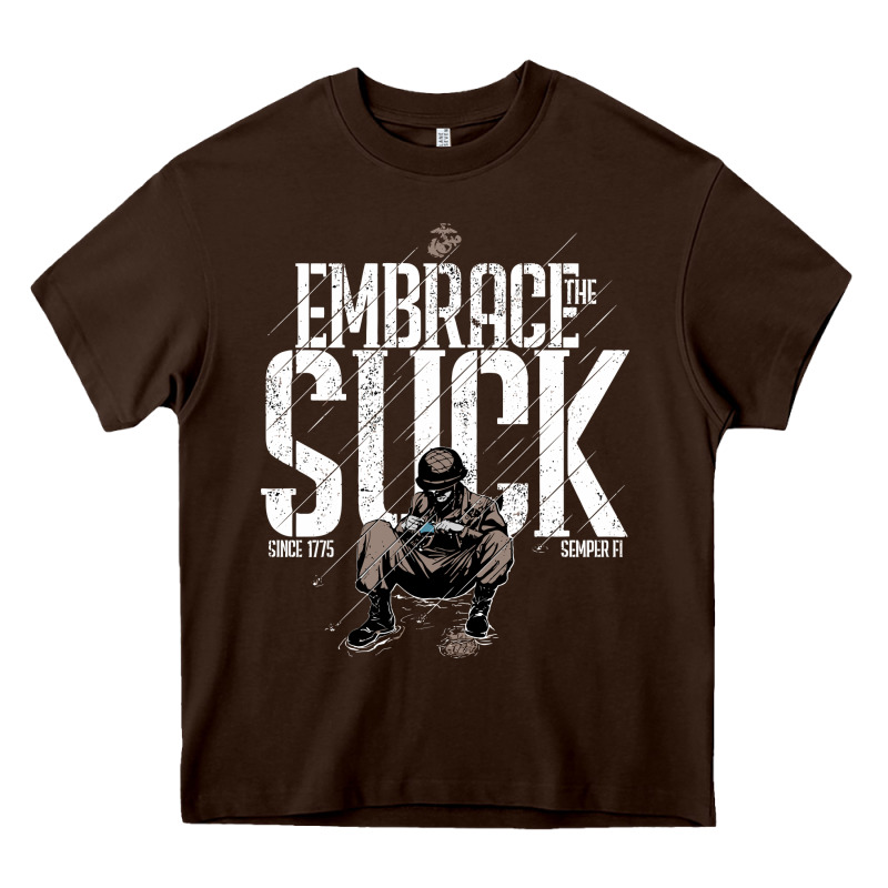 Embrace The Suck Vintage Heavy Core Tee by linhVisuals | Teevron