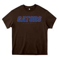 Chocolate Brown GATORS BASEBALL Heavy Core Tee - linhVisuals