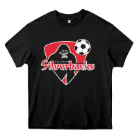 Black atlanta silverbacks Heavy Core Tee - linhVisuals