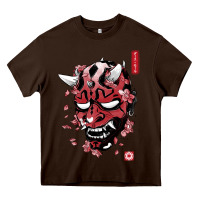 Chocolate Brown darth oni Heavy Core Tee - linhVisuals