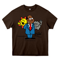 Chocolate Brown al roker Heavy Core Tee - linhVisuals