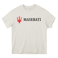 Cream masearti car essential Heavy Core Tee - linhVisuals