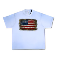 Grape Ice Camouflage Usa Flag Background Urban Heavy Tee - Jasminsmagicworld