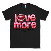 Black Love more worry less Classic Tee - FaDigitalArtStudio