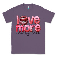 Lavender Love more worry less Classic Tee - FaDigitalArtStudio