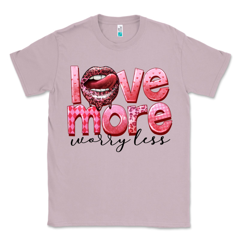 Love More Worry Less Classic Tee by FaDigitalArtStudio | Teevron