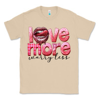 Mushroom Love more worry less Classic Tee - FaDigitalArtStudio