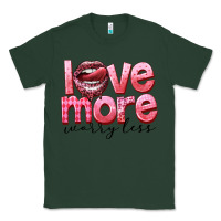 Sports Green Love more worry less Classic Tee - FaDigitalArtStudio