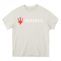 Cream masearti car essential Heavy Core Tee - linhVisuals