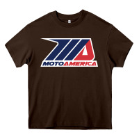 Chocolate Brown motoamerica Heavy Core Tee - linhVisuals