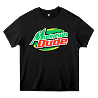 Black #mountain dude Heavy Core Tee - linhVisuals