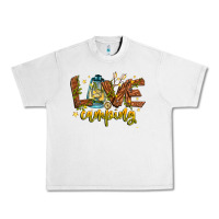 Lunar Rock Love Camping Urban Heavy Tee - CowhideDigitalArt