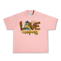 Salmon Love Camping Urban Heavy Tee - CowhideDigitalArt